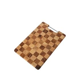 LC LIVING相思木棋盘格长方菜板带提手小号
