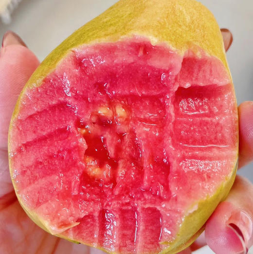 【红心芭乐】
树熟芭乐整颗都可以吃 红心的更软甜多汁，一定要试试这样吃！ 一定要加酸梅粉哇！ 太上头了 酸酸滴！ 第一次吃就开启新大陆！2.5斤/箱，送酸梅粉！ 商品图0