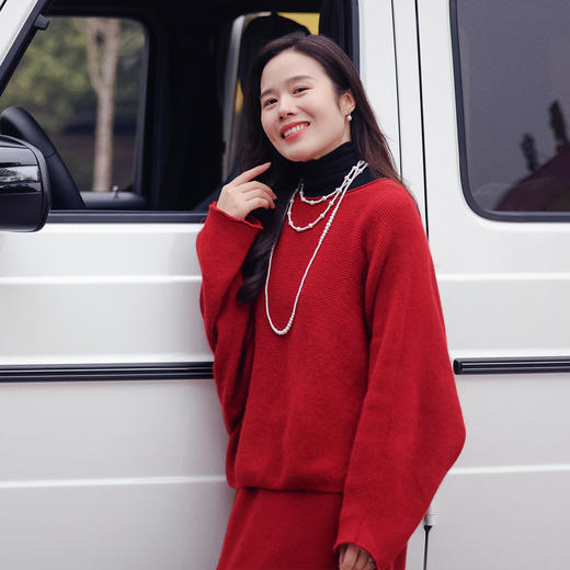 7天内发货丨温婉知性，新年气氛拉满，超喜庆，羊毛套装 商品图7