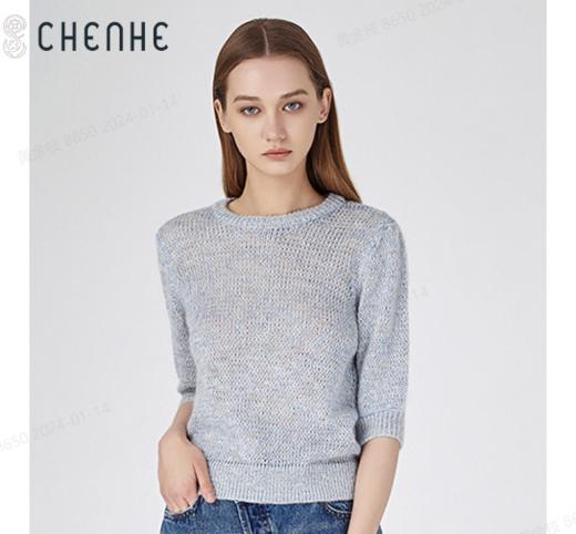  臣禾 五分袖针织衫S211090322 商品图1