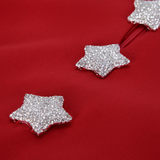 PE806斯尔丽2024春夏新款名媛小礼服A裙摆短袖显瘦减龄高级感连衣裙 商品图4