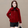 小个子洋气仿貂绒外套，翻领加厚妈妈装毛呢大衣QYM-XQD-65D16-L 商品缩略图2