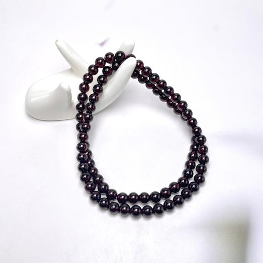 石榴哥*41629石榴石三圈手串-圆珠约6.5-7 商品图0