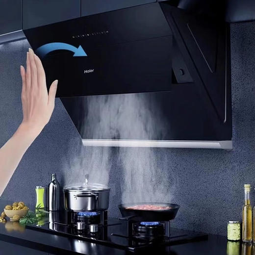 海尔油烟机家用侧吸式爆炒大吸力一级能效触控 21立方海尔油烟机 CXW-219-EC903 商品图2