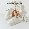 2024经典鲨春季新款时尚星星透气百搭小白鞋KW213-D17021 商品缩略图0