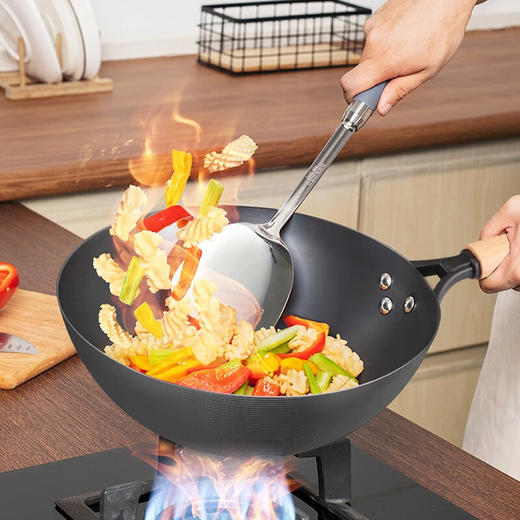 爱仕达（ASD）炒锅锈不了铁锅 32cm CF32Y1J，无涂层 商品图1