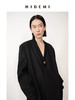 HIDEMI 黑色极简无领设计感长款男朋友廓形西装外套 商品缩略图4