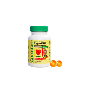 【跨境进口】美国ChildLife童年时光儿童藻油DHA60粒/瓶 6月+ | 报关后不支持退换货，介意慎拍