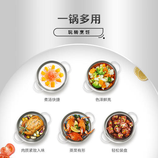 【清仓特惠7折】菲仕乐新家庭系列汤锅不锈钢泡面锅煮锅燃气电磁炉通用24CM 商品图5