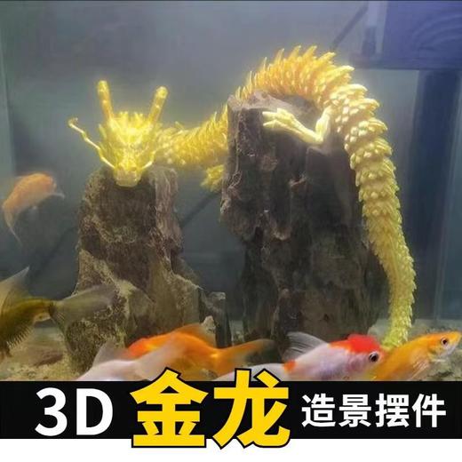 中国龙创意摆件鱼缸造景汽车装饰3d打印创意手办儿童玩具关节活动 商品图2