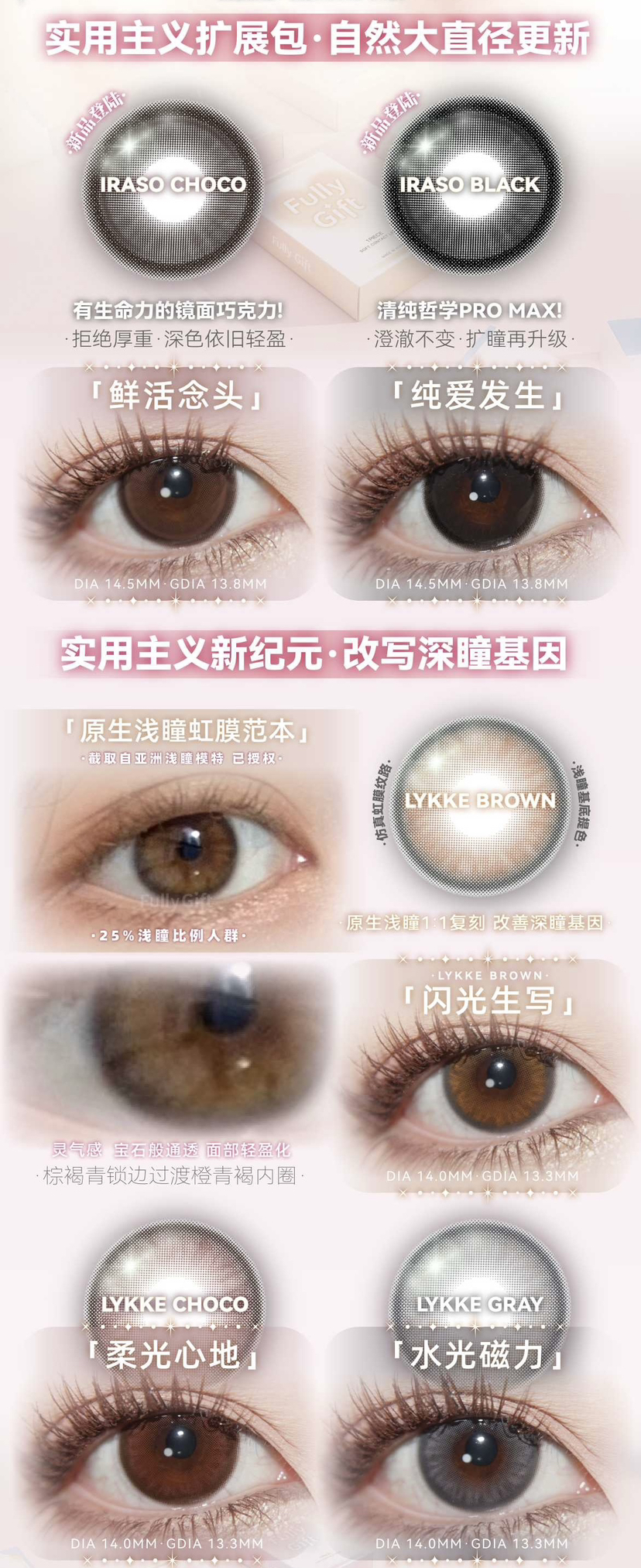 Fullygift 年抛/韩国vocol产 镜片含硅水凝胶 活动118/副 218/2幅 268/3幅 2024新款上架