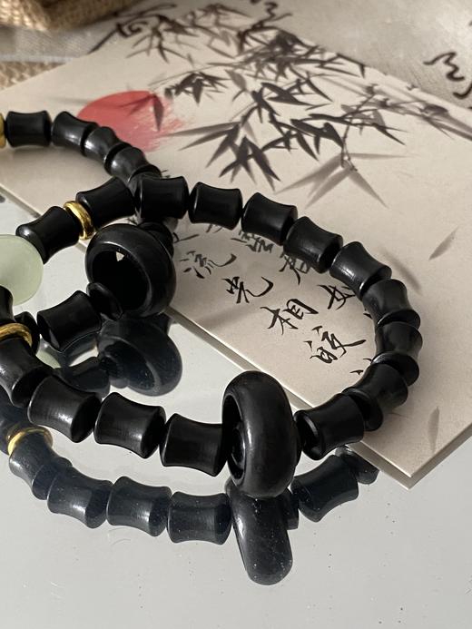 【应季好物】绿檀木竹节手链 黑檀木 商品图3