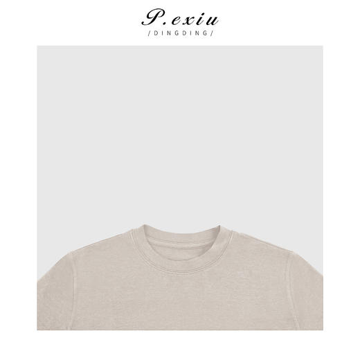 PanYiXiu/潘依绣秋冬新款宽松休闲百搭打底圆领长袖T恤 W-61727 商品图3