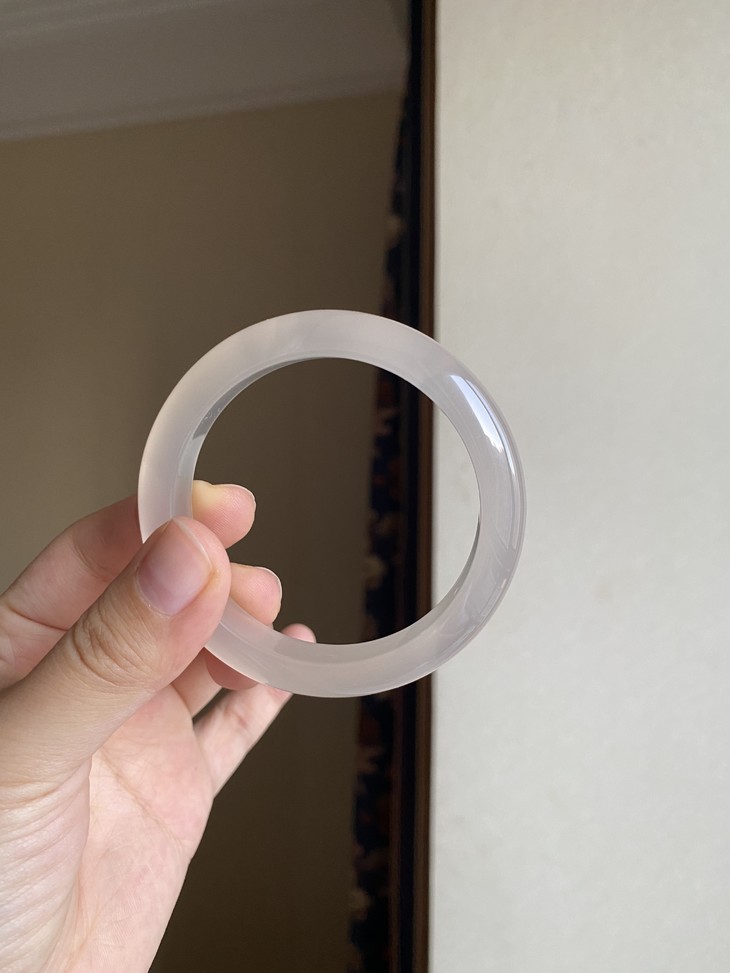 高冰白月光 天然玉髓手镯精品,一图一物,下拉有对应实拍,天然无染色