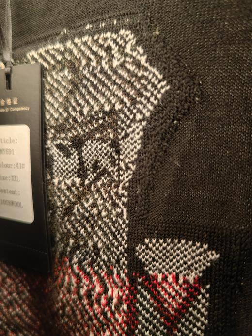 特价 XXL码（体重170-190斤）男士时尚V领精致刺绣开衫 商品图7