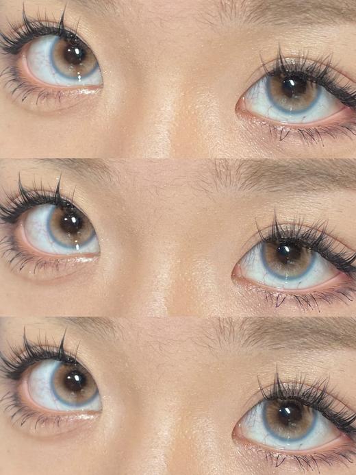 Loveiikira艾吉拉·半年抛  花语  14.2  上眼嘎嘎水灵！荔枝粉棕内圈+奶蓝外边边，妥妥的奶油油画风浪漫美学！ 国产0-1000度<一副两片> 商品图3