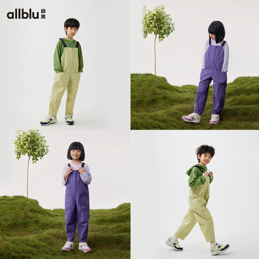 【春Vol.2】幼岚耐磨抗造防泼水blublu机能牛仔背带裤24春季新款儿童背带裤ZY 商品图2