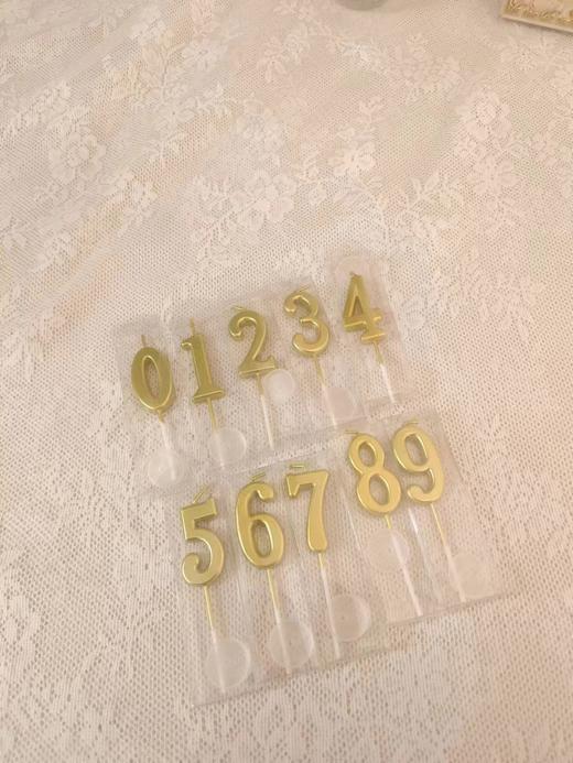 金色数字蜡烛（单个装） 商品图0