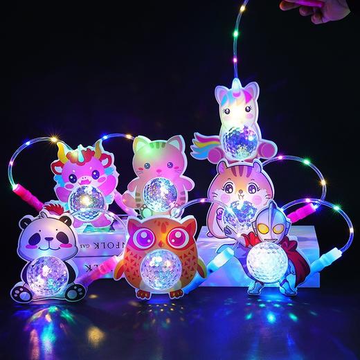 【创意发光卡通灯笼，三档七彩光！】2024春节过年手提发光灯笼，龙年宫灯元宵节儿童卡通闪光花灯玩具，可爱造型 烘托气氛！ 商品图13