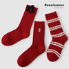 🐉本命年限定款🧧带来一整年的红运「Renaissance 新年限定女袜」🧦 被这组龙袜子拿捏了，从内到外都是红红火火的🔥温暖过冬就靠你了 🌈上脚柔软细腻舒适，耐磨不易变形 🎁精品礼盒包装 商品缩略图6