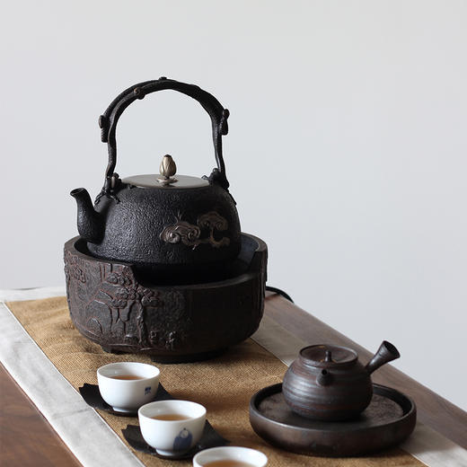 厂家直发/龙隐斋 静音电陶炉煮茶功夫茶专用电茶炉烧水炉泡茶炉 【老岩泥】松荫煮茶 商品图8