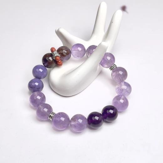 水晶单圈-九紫离火南红跑环圆珠 商品图0