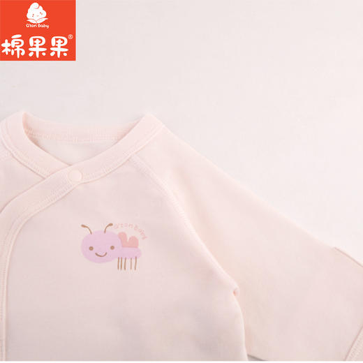 棉果果专柜同款春季新品内衣家居女宝5A抗菌长袖半背衣M121110224714 商品图1