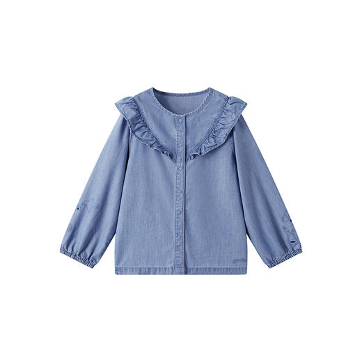 【商场同款】英氏童装牛仔外套春季透气薄款女童外出外套新款 商品图4