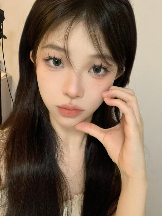 【中直径日抛】LILLILLY-LL48碎金白桃-14.2mm【日抛 0-1000度 含525/575】 商品图4