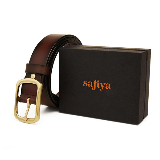 Safiya/索菲娅2024新品真皮复古方扣皮带 SF505023Y 商品图5