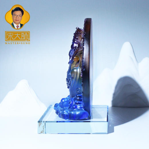 宋韶光大师和气生财 财富古法琉璃摆件礼品饰物 商品图3