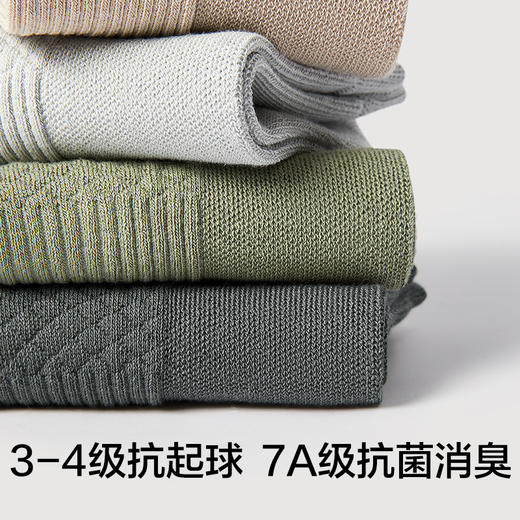 【肌理底】有棵树纯棉男士短袜5双装-O2001 商品图4
