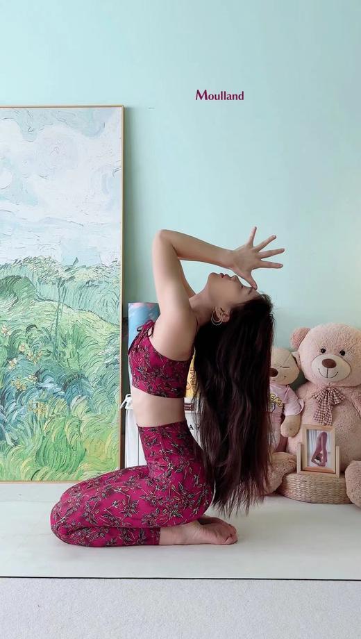 爆款好货 无橡筋双带短背心-枝影嫣红 商品图2