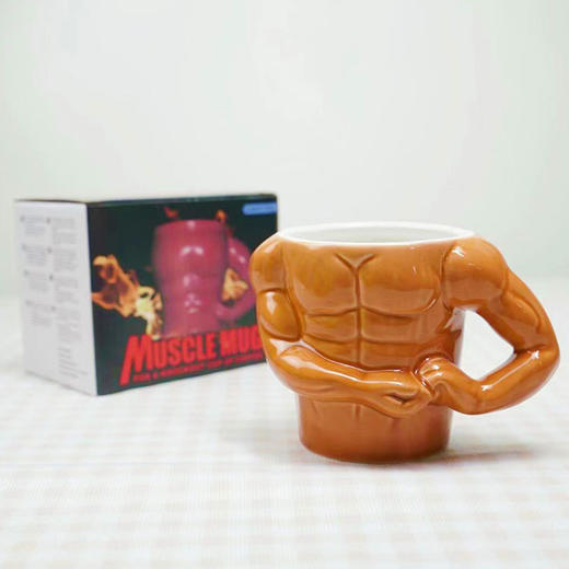 搞怪猛男杯子肌肉杯陶瓷创意水杯咖啡杯茶杯马克杯送男生日礼物女 商品图5