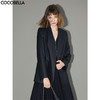 COCOBELLA简约气质精纺质感裸领西装女秋通勤西服外套SI0001 商品缩略图1