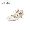 Dfuse迪芙斯秋季尖头简约气质中后空酒杯高跟单鞋DF41114115 商品缩略图0