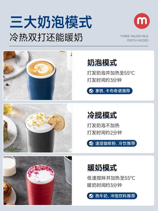  【清仓特惠3折，仅一个】摩飞奶泡烧水杯便携式加热全自动奶泡机出行电热水杯家用小型水杯 商品图3