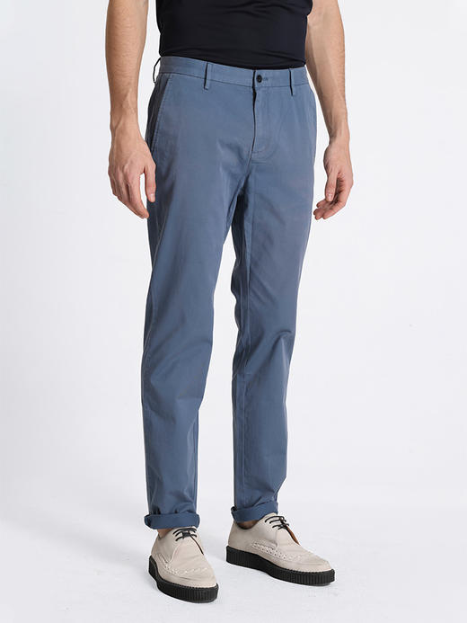 callisto蓝色弹力长绒棉休闲裤 STCPW3101X 商品图1