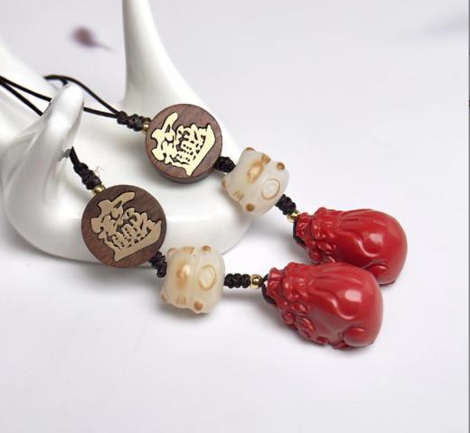 朱砂手机挂件-招财进宝貔貅 商品图0