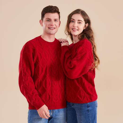 【米粒推荐】龙之涵新年卫衣“鸿运当头”圆领加绒卫衣&“游龙惊云”假两件加绒卫衣&“龙腾新禧”半高领加绒卫衣&爱心毛衣&麻花毛衣 商品图14