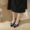 westory2024年春季新款低平跟圆形钻饰尖头优雅气质女鞋S24AE57061 商品缩略图1