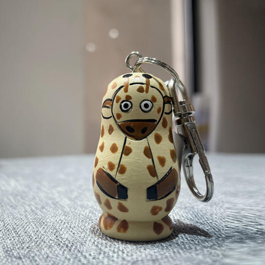 木雕动物钥匙链挂件（随机） 商品图1