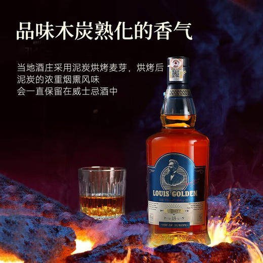 苏格兰原瓶进口路易高登洛诗威士忌双支礼盒礼袋装洋酒 商品图6
