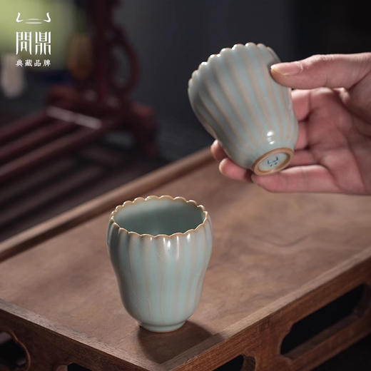问鼎汝瓷癸卯佛手瓜杯 佛手瓜对杯 商品图1