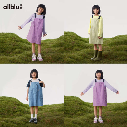 【春Vol.2】幼岚舒适轻盈耐磨blublu机能牛仔背带裙24春季新款儿童女童背带裙ZY 商品图2