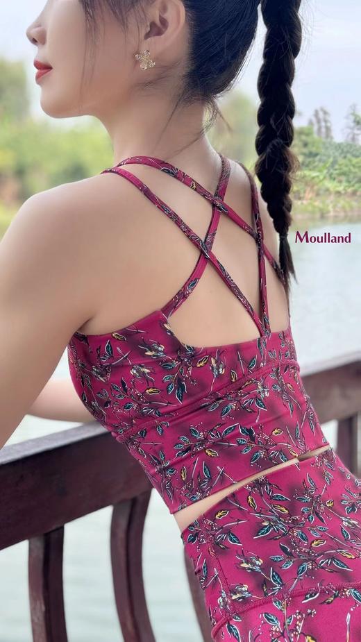 爆款好货 无橡筋双带短背心-枝影嫣红 商品图4