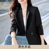HZW-杏色西装外套女春秋2024新款设计感小众休闲气质韩版小西服 商品缩略图7