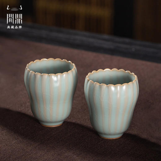 问鼎汝瓷癸卯佛手瓜杯 佛手瓜对杯 商品图0
