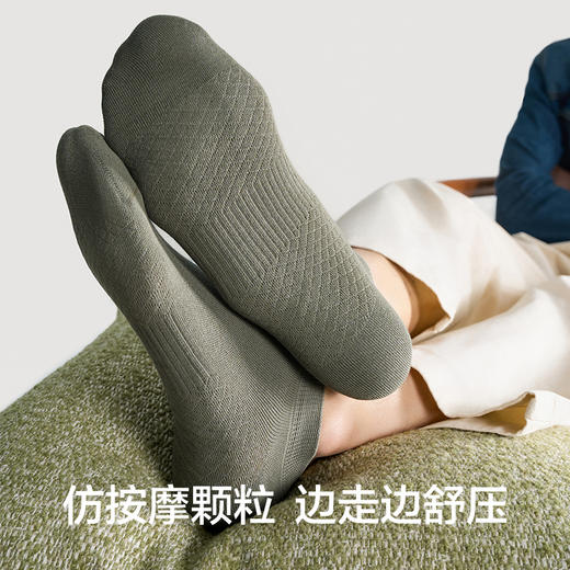 【肌理底】有棵树纯棉男士短袜5双装-O2001 商品图2