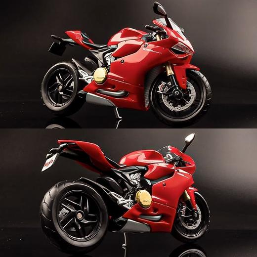 杜卡迪v4s摩托车模型1199合金仿真机车模型手办摆件收藏男生礼物 商品图3
